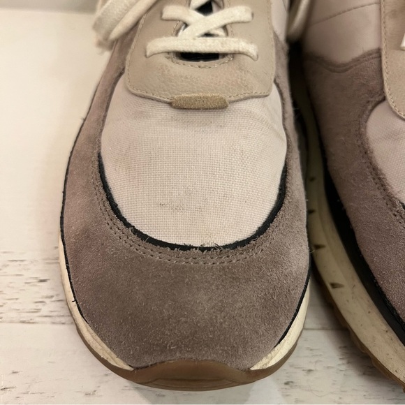 Madewell Mens Kickoff Trainer Sneakers Canvas and Suede, 13 - Picture 3 of 9